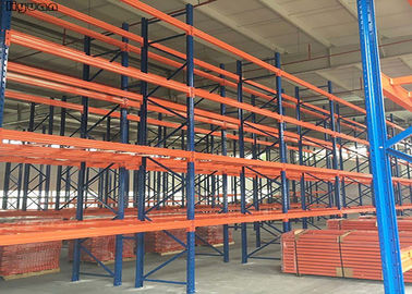 High Density Metal Steel Storage Heavy Duty Pallet Racks Customized Coating