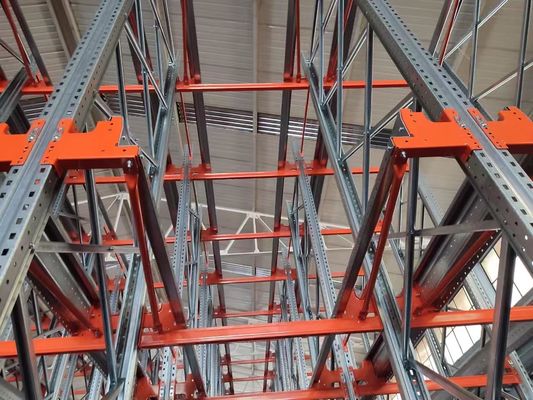 อัตโนมัติระบบ Racking Shuttle อิเล็กทรริก โลหะ Heavy Duty การจัดเก็บ